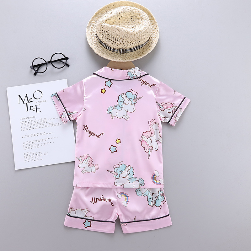 Unicórnio bebê meninas pijamas - Summer Clothing Baby Girl avaliação e preço