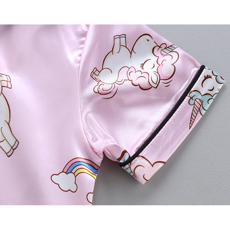 Unicórnio bebê meninas pijamas - Summer Clothing Baby Girl avaliação e preço