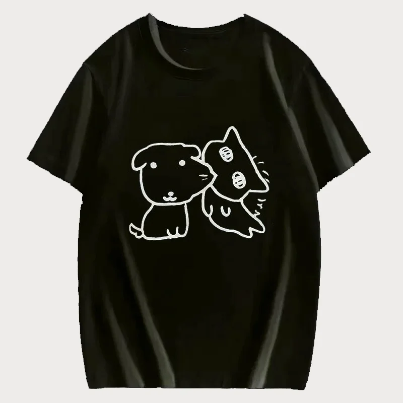 Camiseta Feminina 2026 com Est - Summer Clothing Drawing avaliação e preço