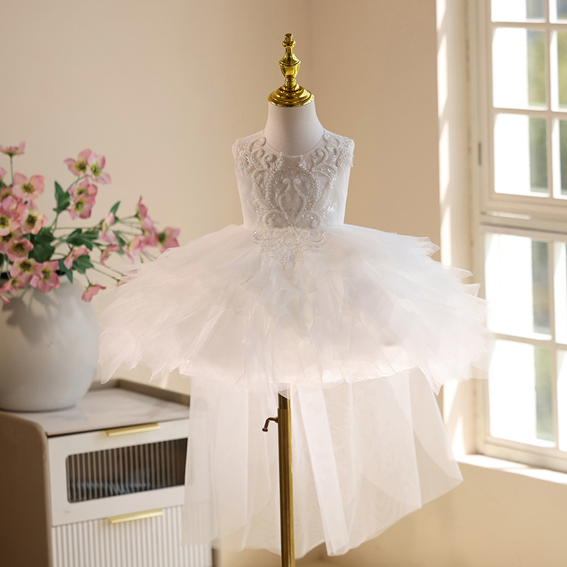Vestido Branco de Renda com Mi - Summer Clothing Baby Girl avaliação e preço