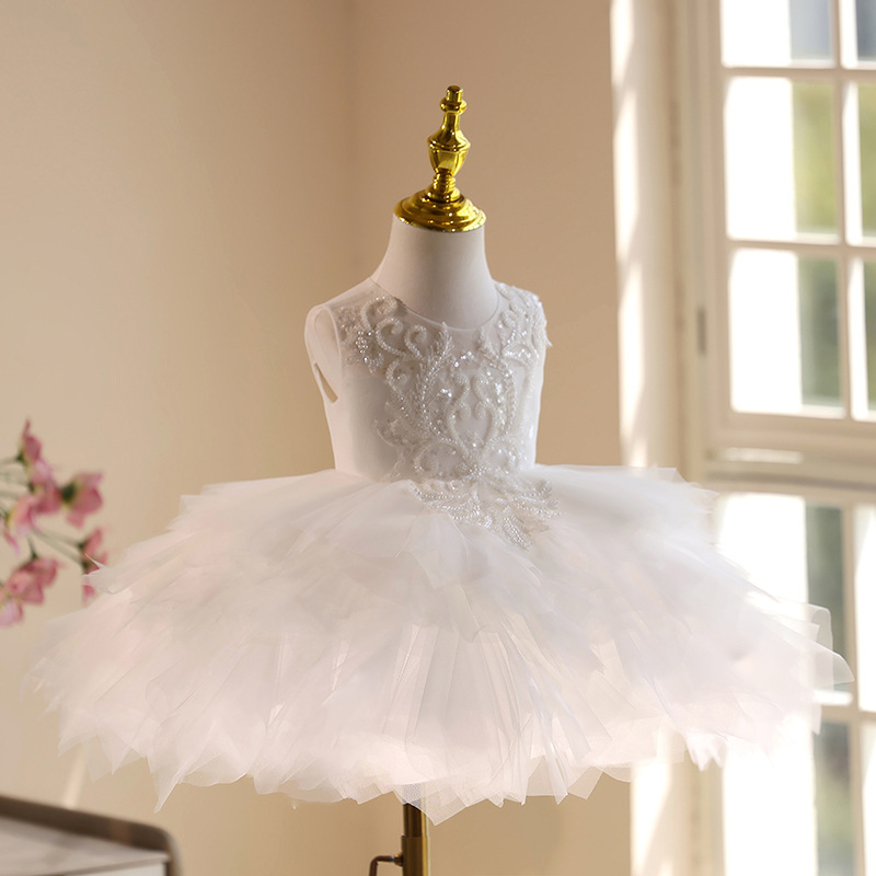 Vestido Branco de Renda com Mi - Summer Clothing Baby Girl avaliação e preço
